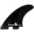 FCS II Carver Glass Flex Large Tri Fin Set Black