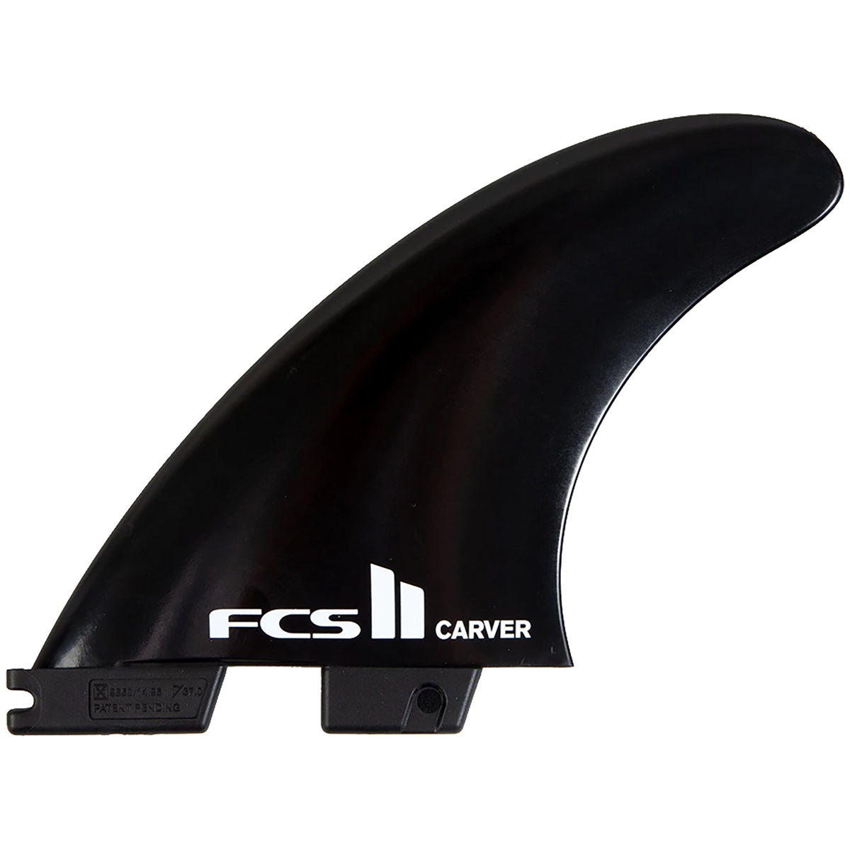 FCS II Carver Glass Flex Large Tri Fin Set Black