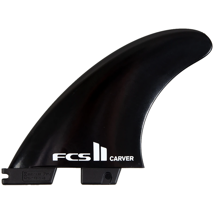 FCS II Carver Glass Flex Large Tri Fin Set Black