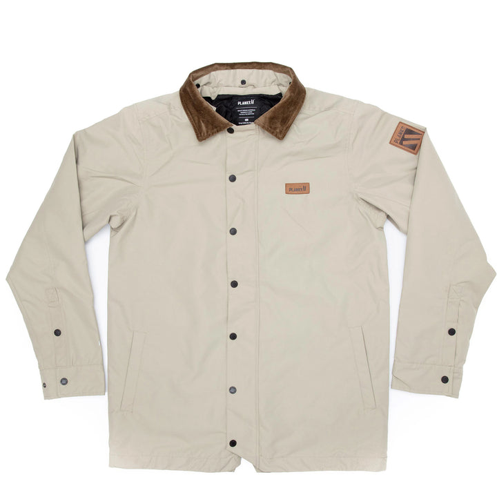 Planks Throw Down Collared Jacket - Men's Mushroom
