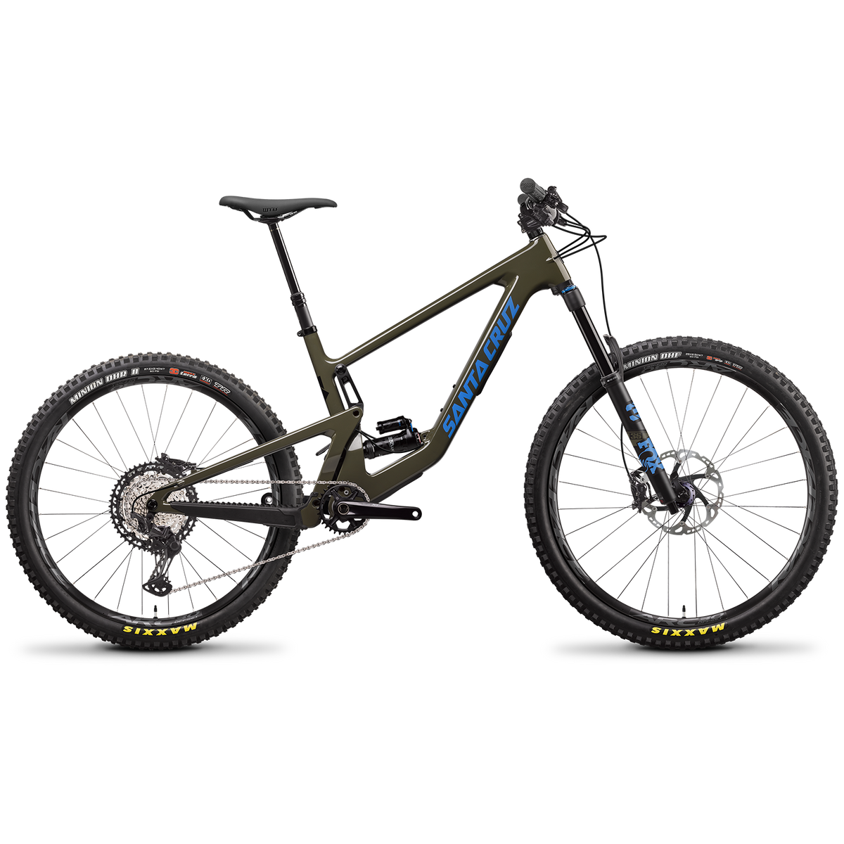 Santa Cruz Bicycles Bronson C XT Complete Mountain Bike 2022 Gloss Moss