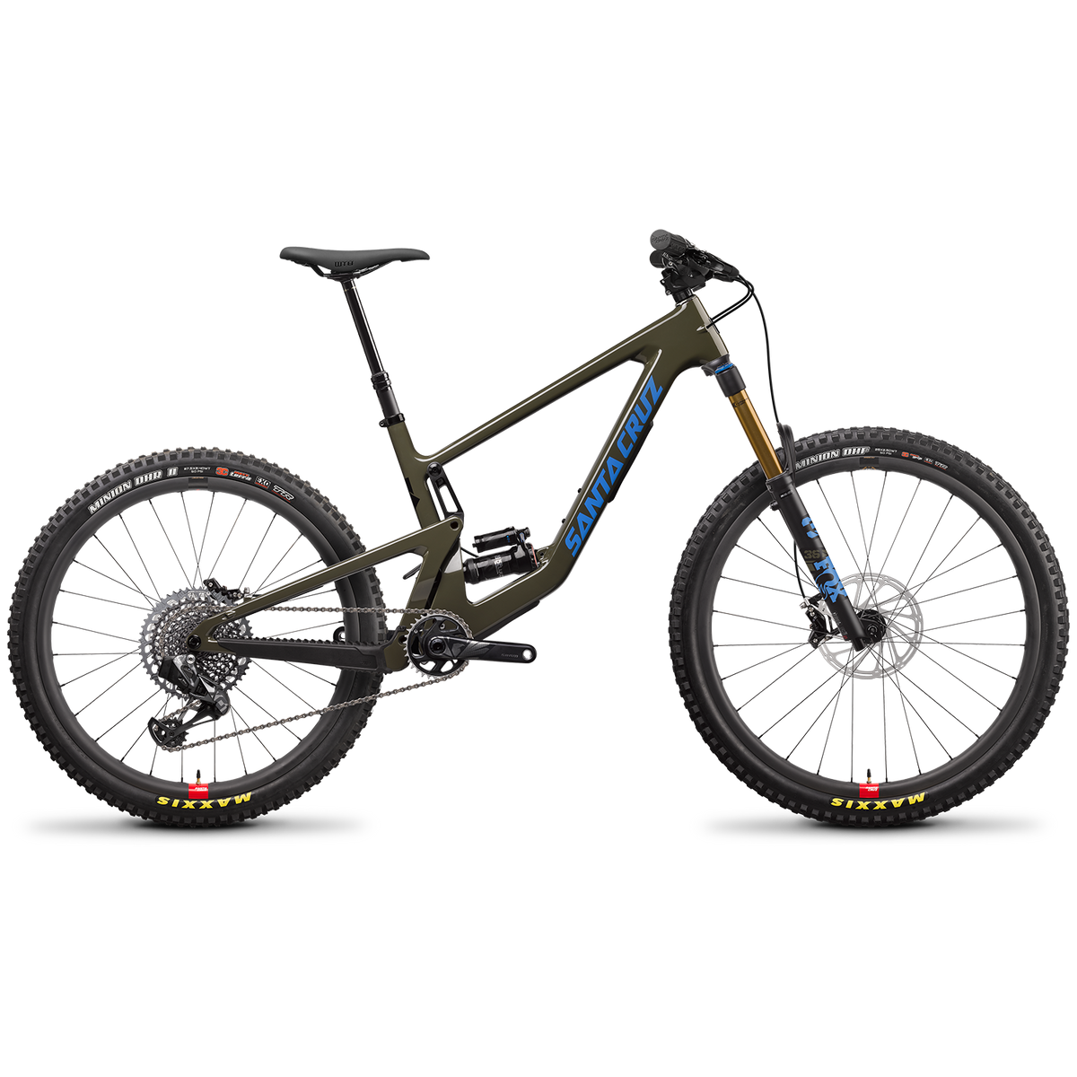 Santa Cruz Bicycles Bronson CC X01 AXS Reserve Complete Mountain Bike 2022 Gloss Moss