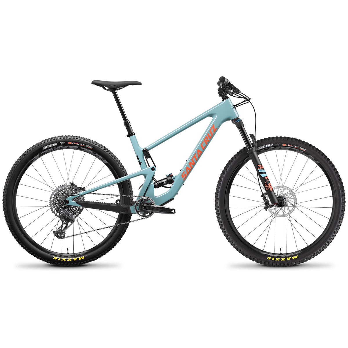 Santa Cruz Bicycles Tallboy C S Complete Mountain Bike 2022 Gloss Aqua