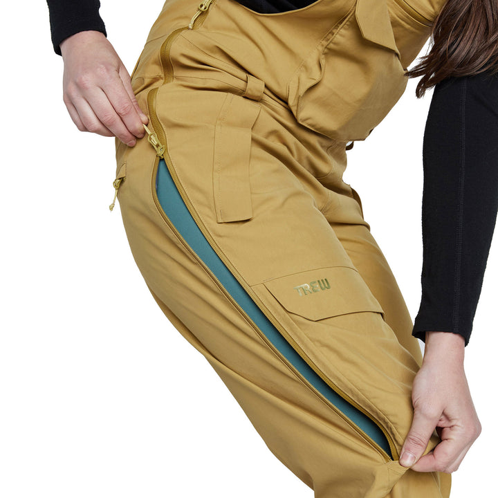 Trew Gear Astoria Bibs - Women's Honey Mustard
