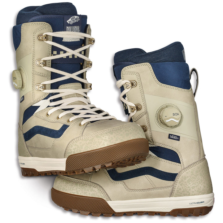 Vans Invado Pro Snowboard Boots 2022 (Dan Leidahl) Khaki/Navy
