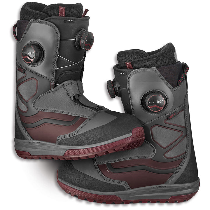 Vans Viaje Snowboard Boots - Women's 2022 Asphalt/Pomegranate