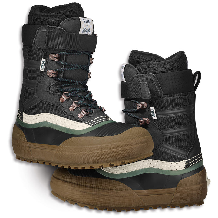 Vans Standard XF Snow MTE Pow Surfing Boots 2022 (Wolle Nyvelt) Black/Gum