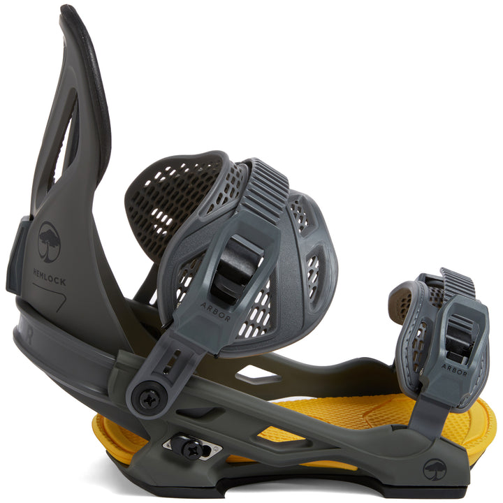 Arbor Hemlock LTD Snowboard Bindings 2022 Gray