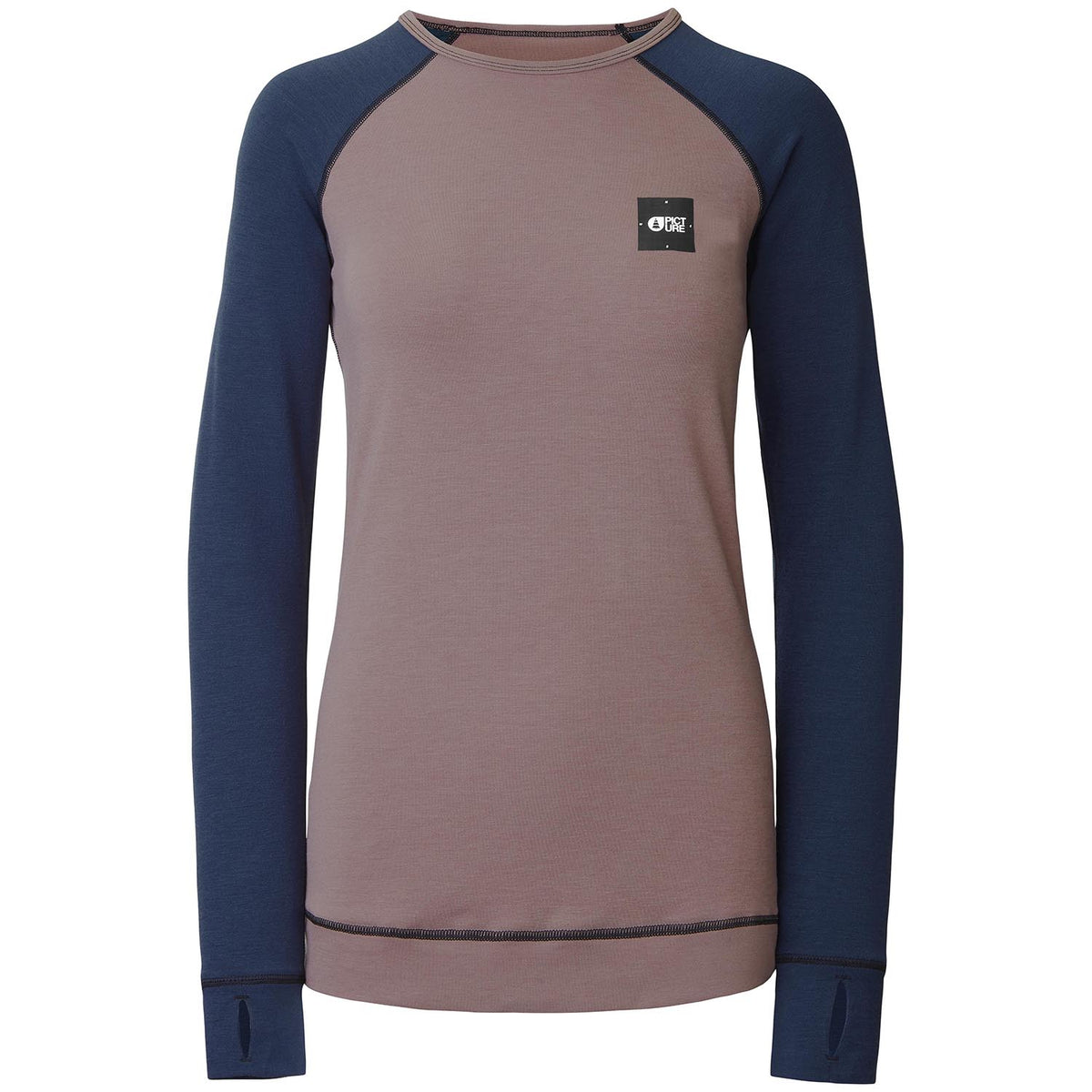 Picture Organic Milita Top - Women's Rose Taupe/Dark Blue