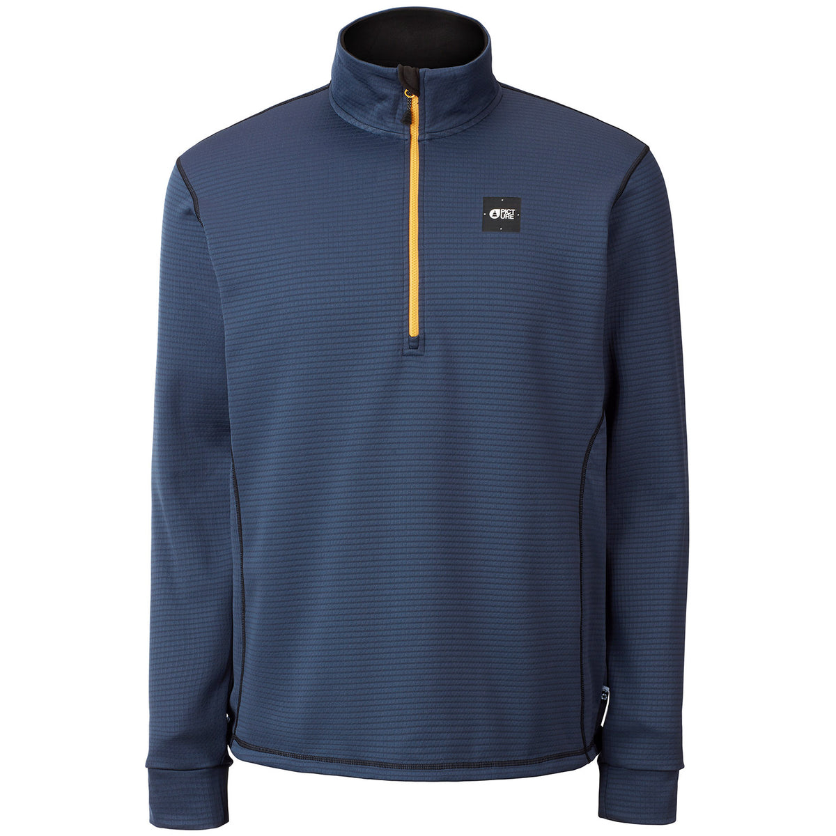 Picture Organic Bake Grid 1/4 Zip Fleece - Men's Dark Blue