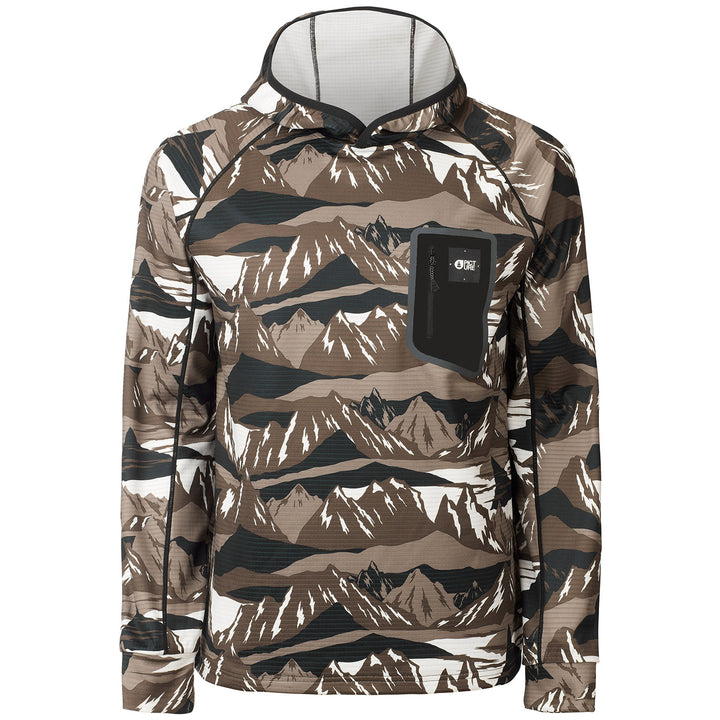 Picture Organic Bake Grid Fleece Hoodie - Men's Camountain