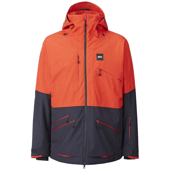 Picture Organic Stone Jacket - Men's Orange Ripstop/Dark Blue