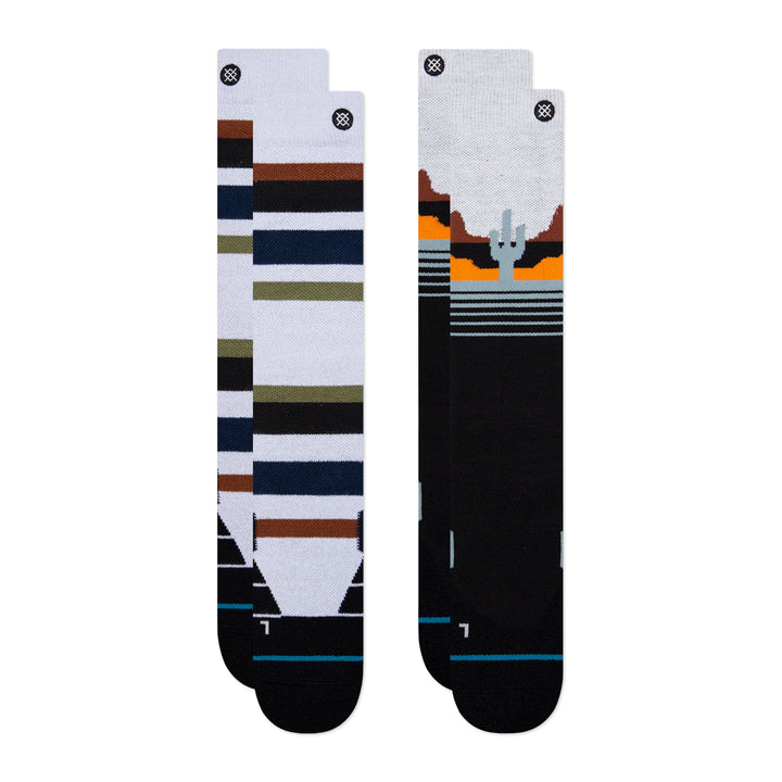 Stance Deserted Snow Socks - 2 Pack Black