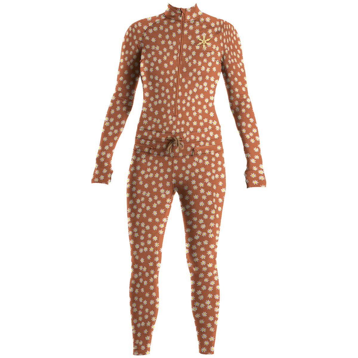 Airblaster Hoodless Ninja Suit - Women's Rust Daisy
