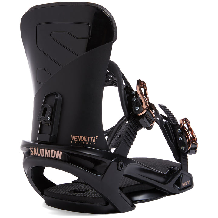 Salomon Vendetta X Snowboard Bindings - Women's 2023 Black