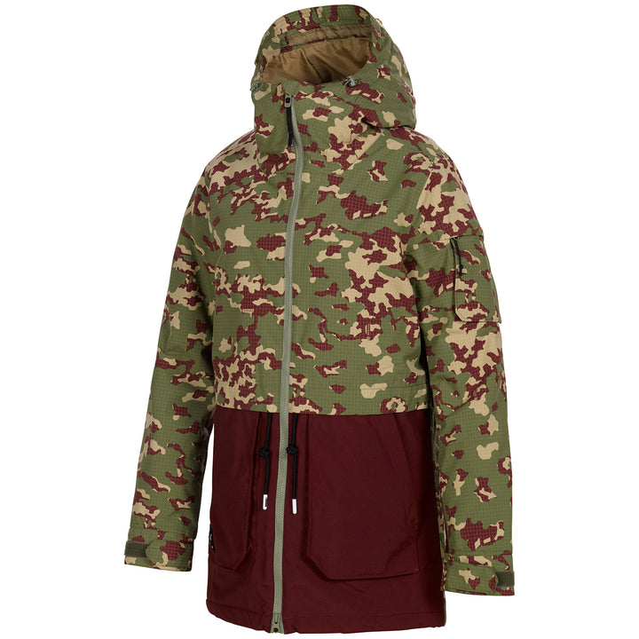 Armada Lisbon Insulated Jacket - Women's Burgundy Camo