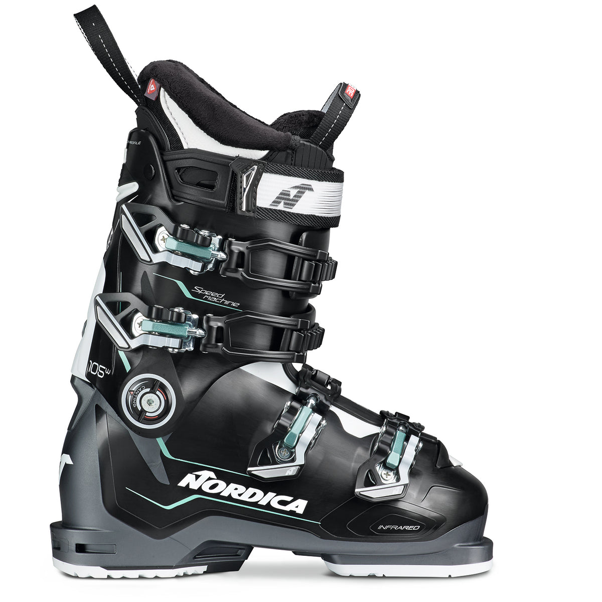 Nordica Speedmachine 105 W Ski Boots - Women's 2021 Black/White/Green