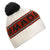 Armada Jacquard Knit Pom Beanie Blanc