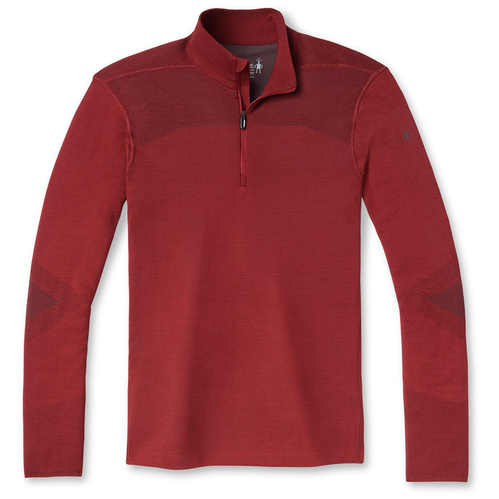 Smartwool Intraknit Thermal Merino Base Layer 1/4 Zip Top - Men's Tibetan Red/Forged Iron