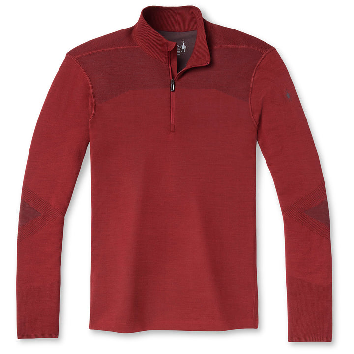 Smartwool Intraknit Thermal Merino Base Layer 1/4 Zip Top - Men's Tibetan Red/Forged Iron