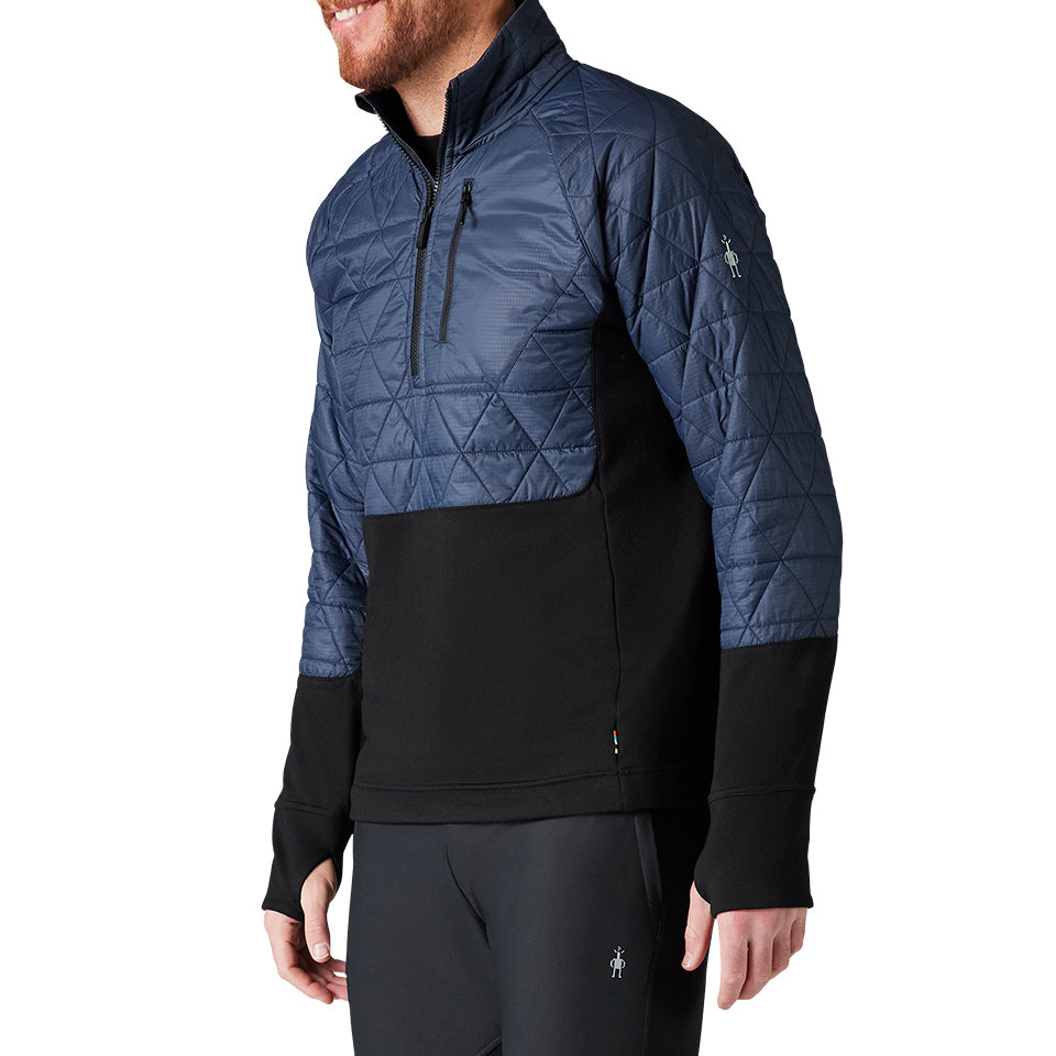 Smartwool Smartloft 60 Hybrid 1/2 Zip Top - Men's Deep Navy