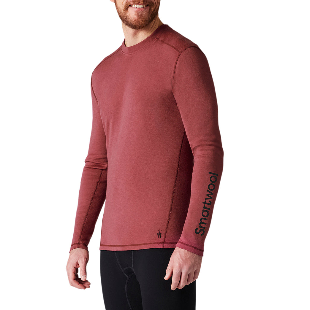 Smartwool Classic Thermal Merino Base Layer Plant-Based Dye Logo Crew Top - Men's Masala