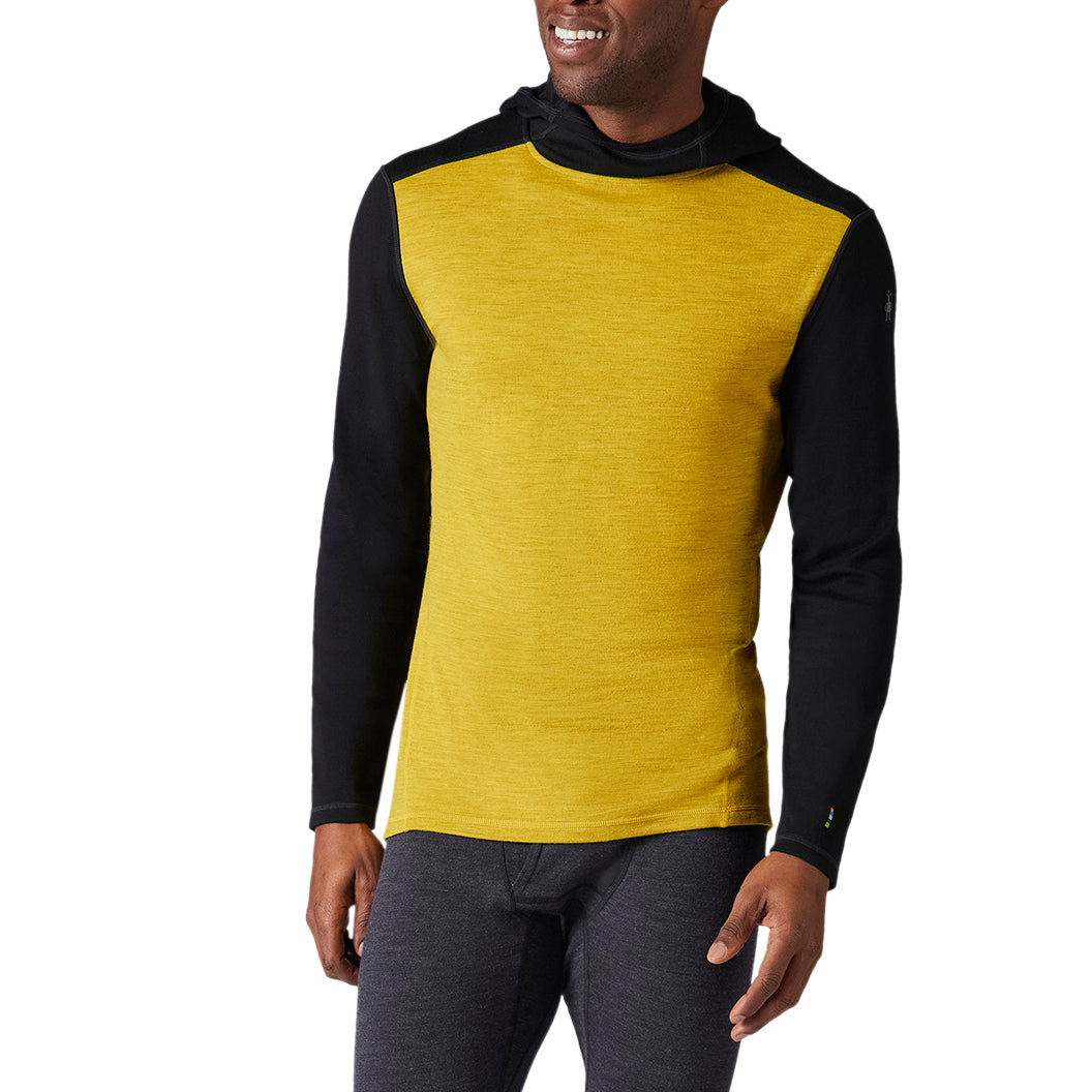 Smartwool Classic Thermal Merino Base Layer Hoodie - Men's Golden Olive/Black