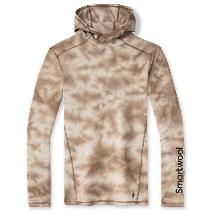 Smartwool Classic Thermal Merino Base Layer Plant-Based Dye Logo Hoodie - Men's Flint Marble Wash