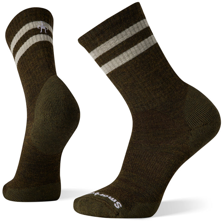 Smartwool Athletic Targeted Cushion Stripe Crew Socks - Unisex Military Olive