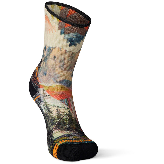 Smartwool Performance Hike Light Cushion Mountain Print Crew Socks - Women's Natural