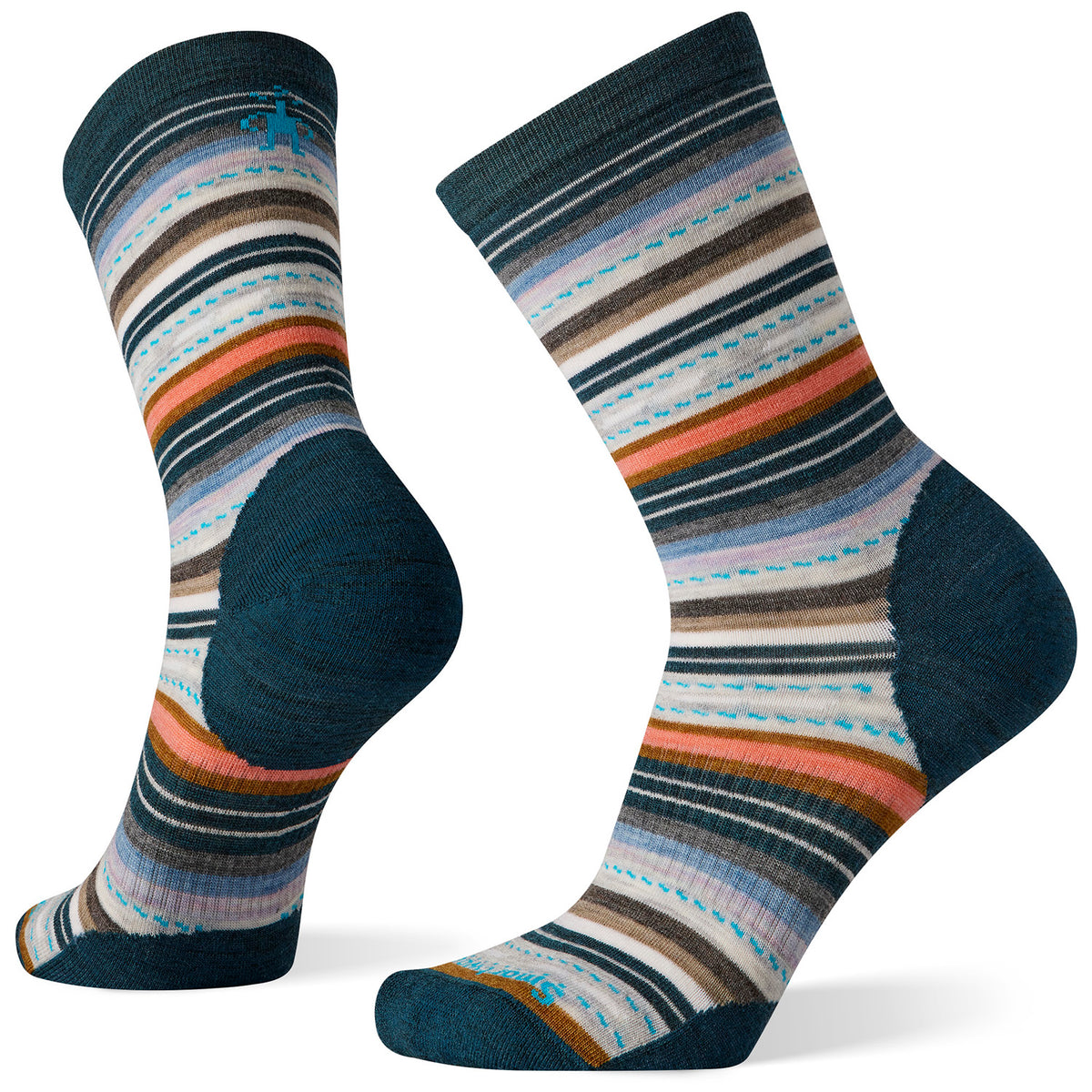 Smartwool Everyday Margarita Crew Socks - Women's Twilight Blue