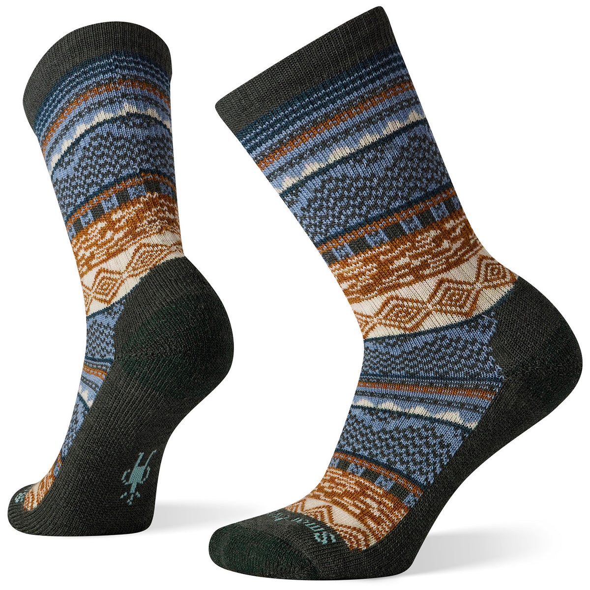 Smartwool Everyday Dazzling Wonderland Crew Socks - Women's Dark Sage