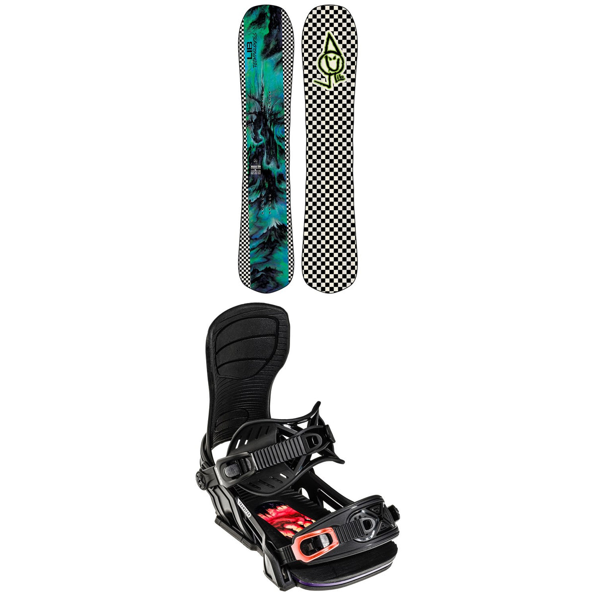 Lib Tech Magic BM C2 Snowboard 2022 + Bent Metal Transfer Snowboard Bindings 2022