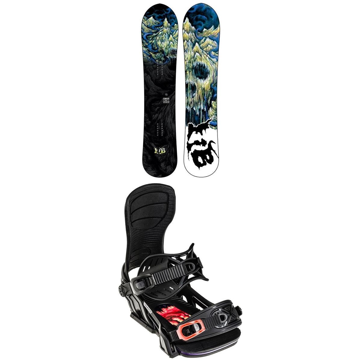 Lib Tech Stump Ape HP C2X Snowboard 2022 + Bent Metal Transfer Snowboard Bindings 2022