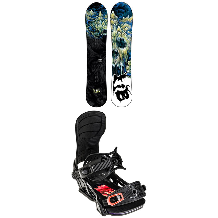 Lib Tech Stump Ape HP C2X Snowboard 2022 + Bent Metal Transfer Snowboard Bindings 2022