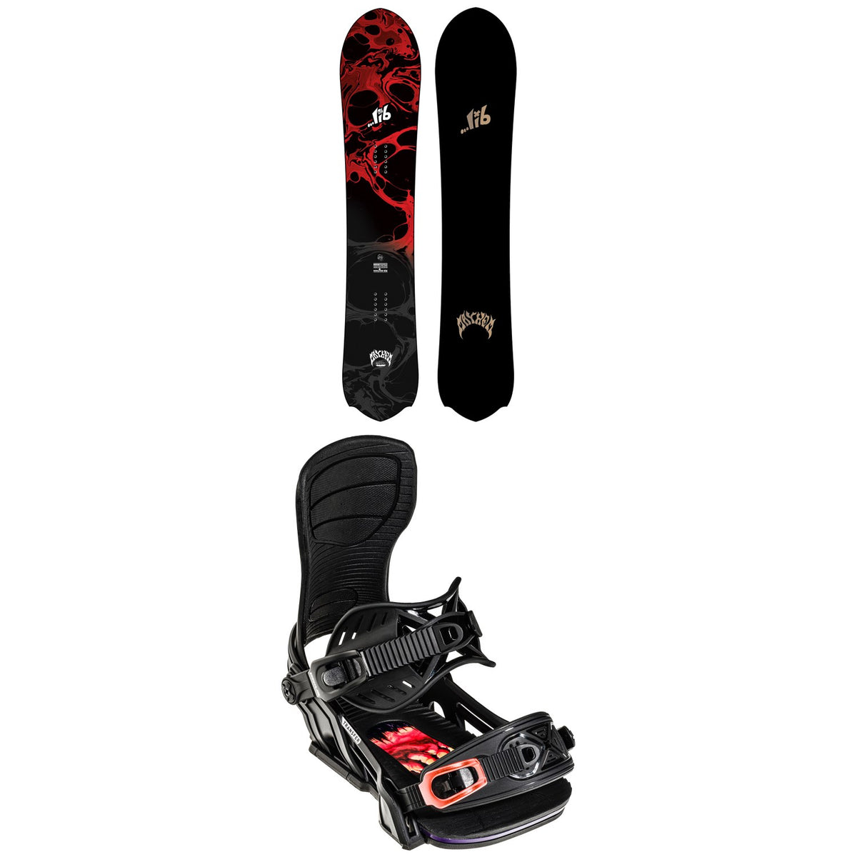 Lib Tech Lost Mayhem Rocket C3 Snowboard 2022 + Bent Metal Transfer Snowboard Bindings 2022