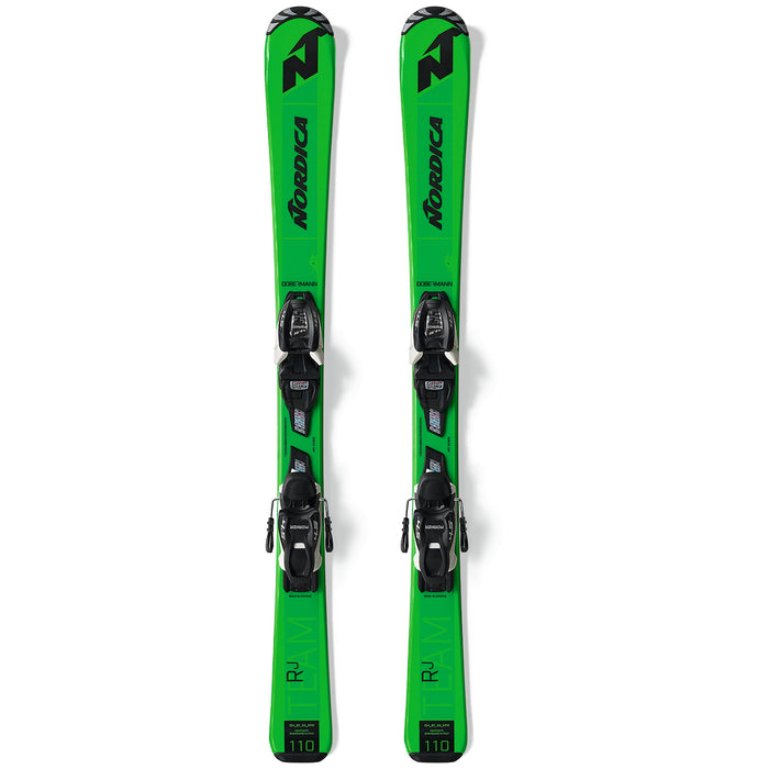 Nordica Team J R Skis + Jr 4.5 FDT Bindings - Kids' 2021 Green/Black