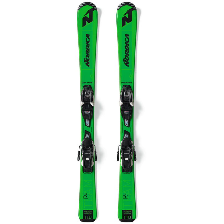 Nordica Team J R Skis + Jr 4.5 FDT Bindings - Kids' 2021 Green/Black
