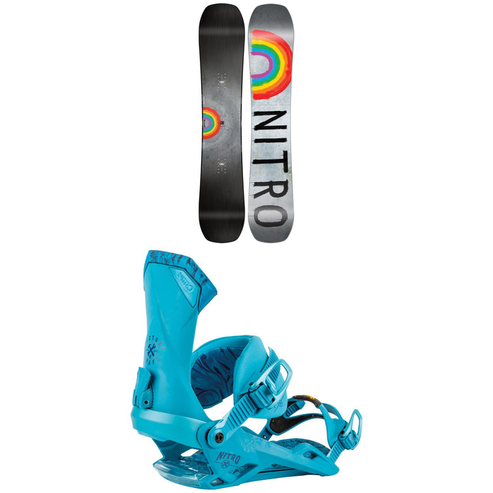Nitro Optisym Snowboard 2022 + Nitro Team Snowboard Bindings 2022