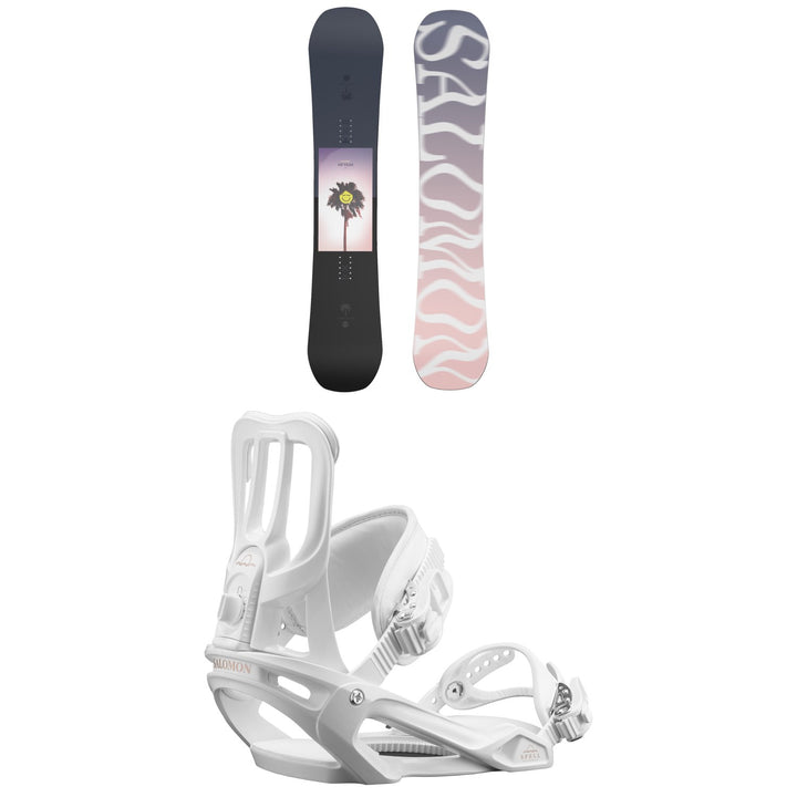 Salomon Oh Yeah Snowboard + Spell Snowboard Bindings - Women's 2022