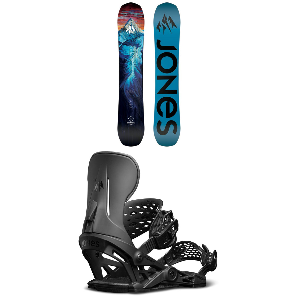 Jones Frontier Snowboard 2022 + Jones Mercury Snowboard Bindings 2022