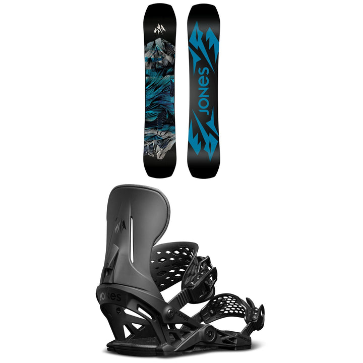 Jones Mountain Twin Snowboard 2022 + Jones Mercury Snowboard Bindings 2022