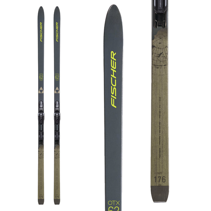 Fischer Adventure 62 Crown Xtralite Cross Country Skis + Control Step-in IFP Bindings 2022