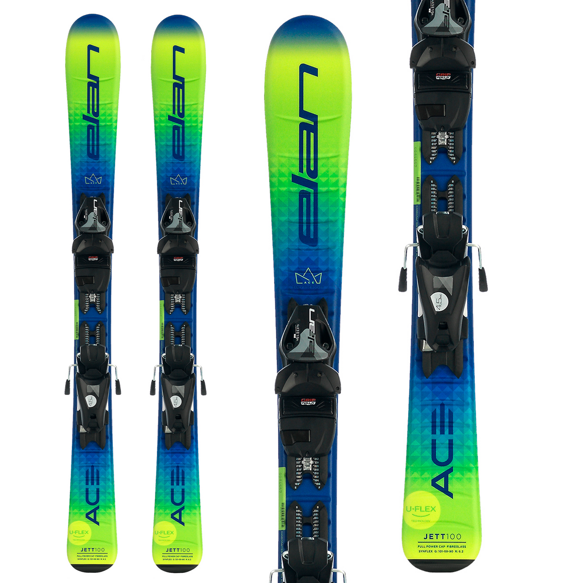 Elan Jett QS Skis + EL 4.5 GW Shift Bindings - Toddler Boys' 2022