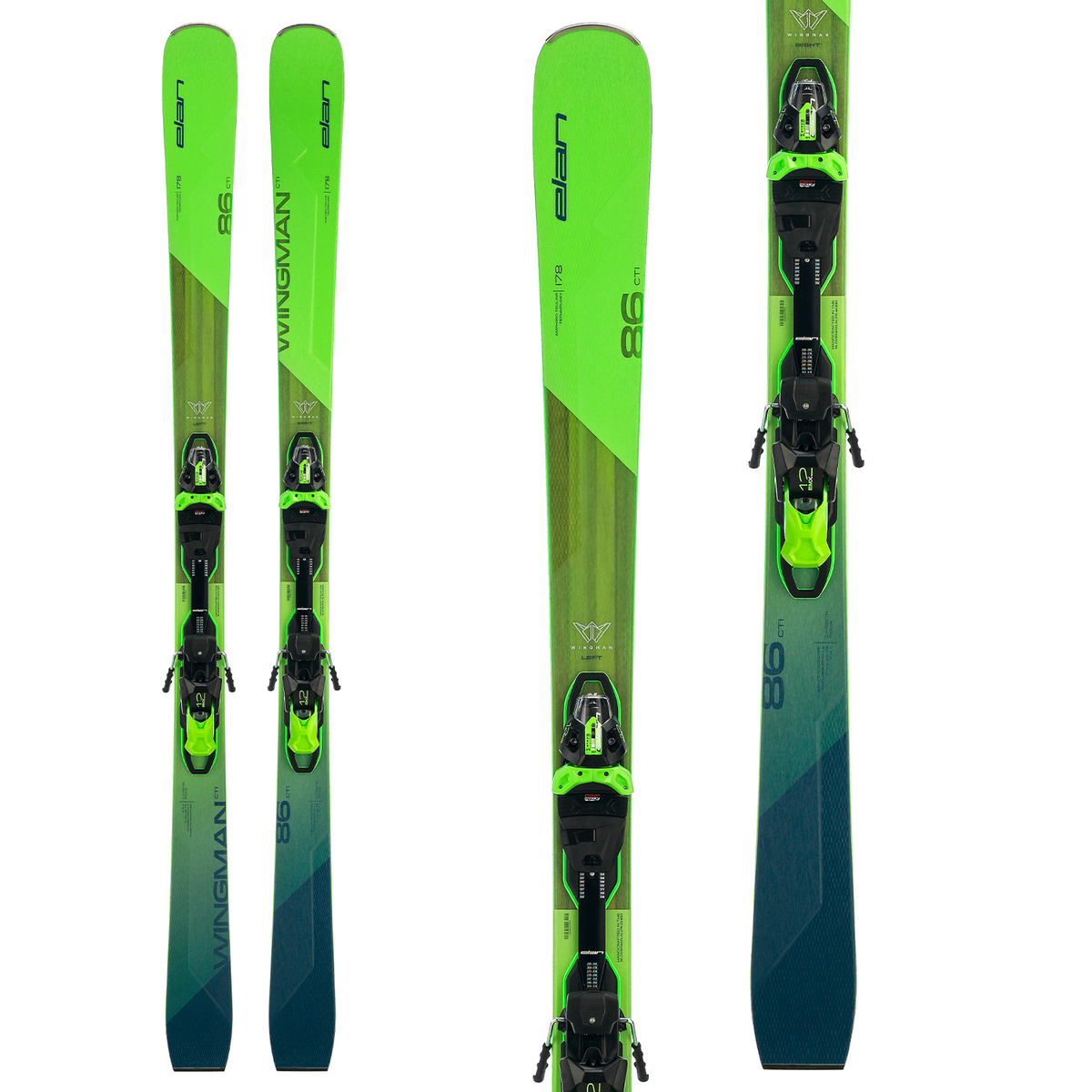 Elan Wingman 86 CTi Skis + FX EMX 12.0 GW Bindings 2023