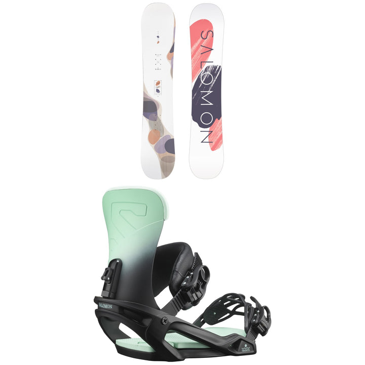 Salomon Lotus Snowboard + Vendetta Snowboard Bindings - Women's 2022