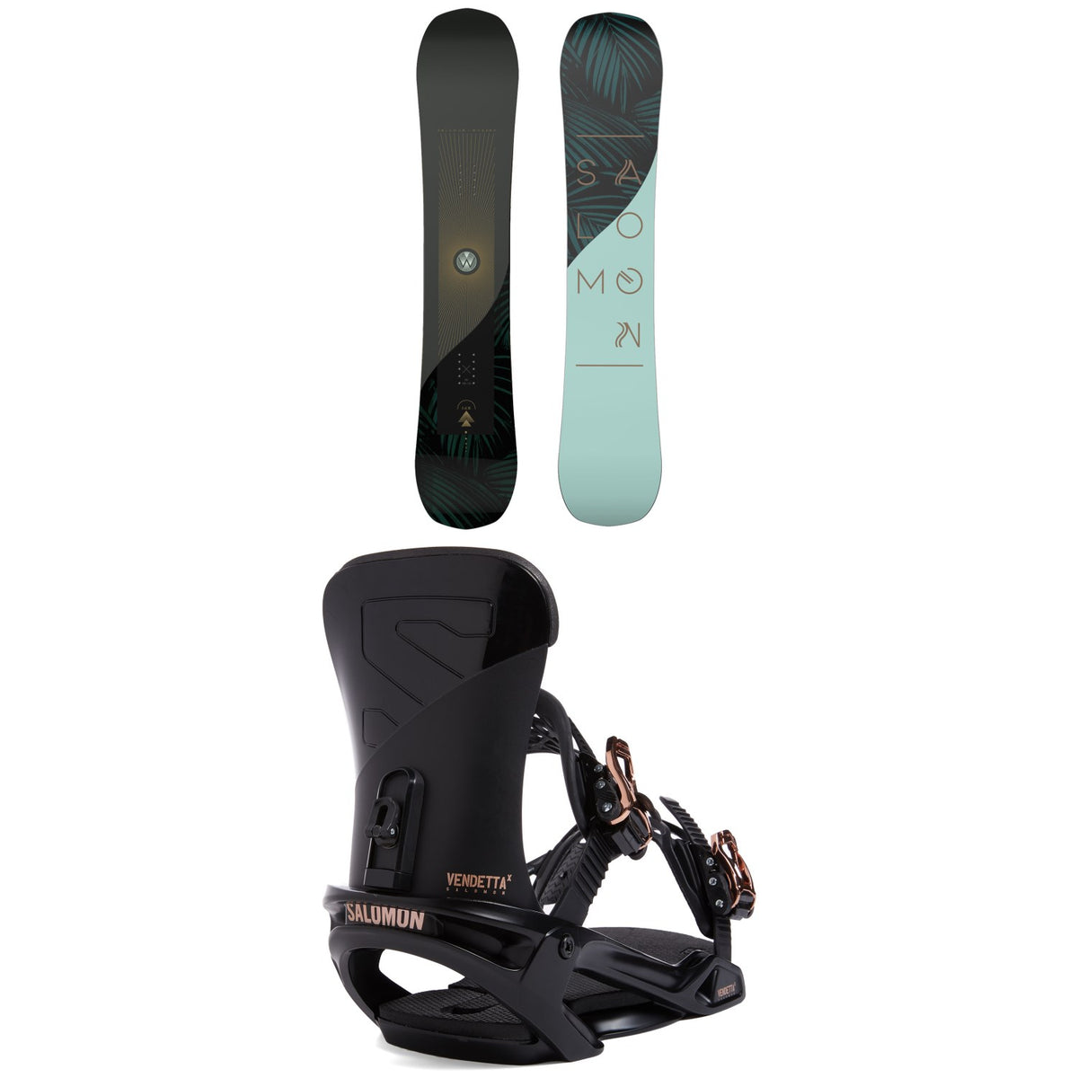 Salomon Wonder Snowboard + Vendetta X Snowboard Bindings - Women's 2022