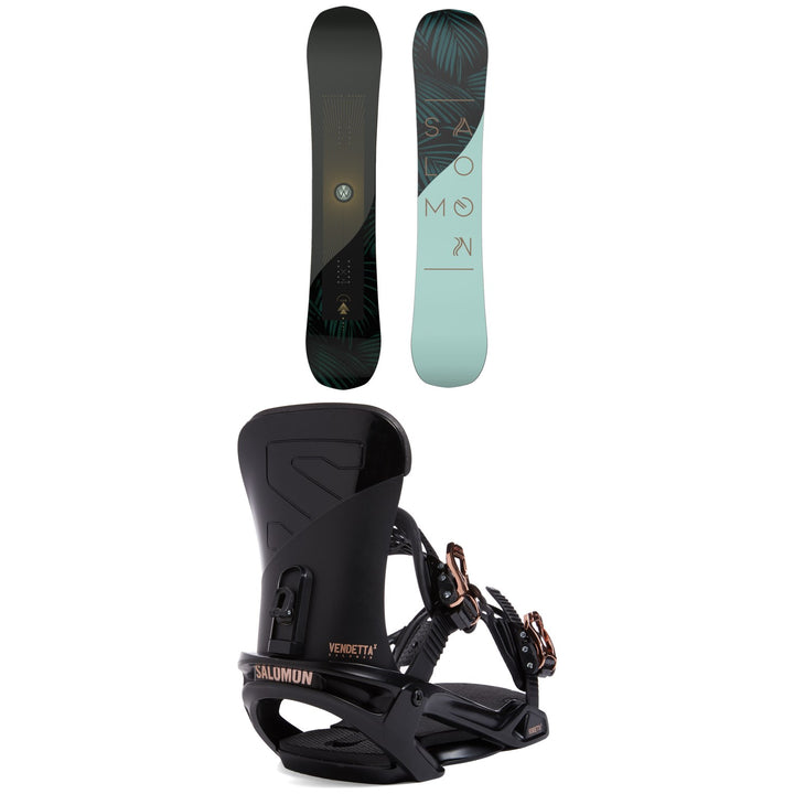 Salomon Wonder Snowboard + Vendetta X Snowboard Bindings - Women's 2022