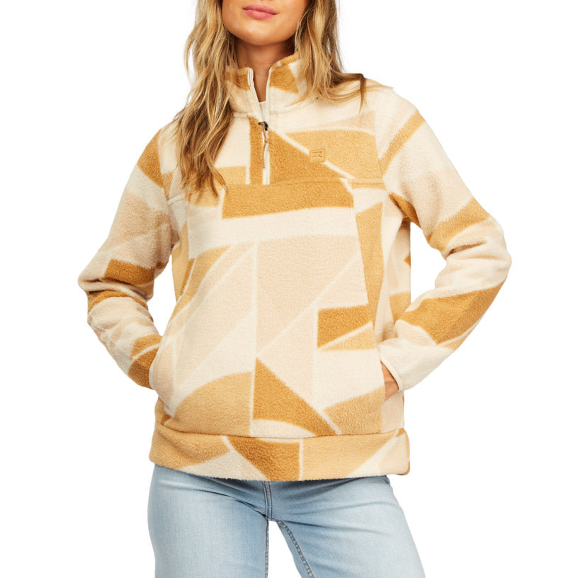 Billabong Boundary Mock Half Zip 2 Jacket - Women's Vintage Gold