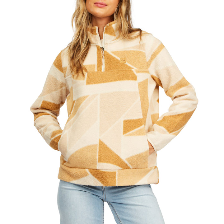 Billabong Boundary Mock Half Zip 2 Jacket - Women's Vintage Gold